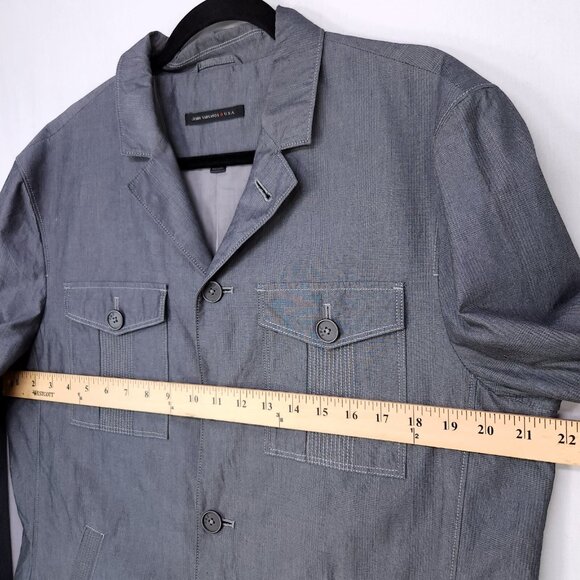 John Varvatos Sports Blazer Mens Large Gray - Picture 11 of 12